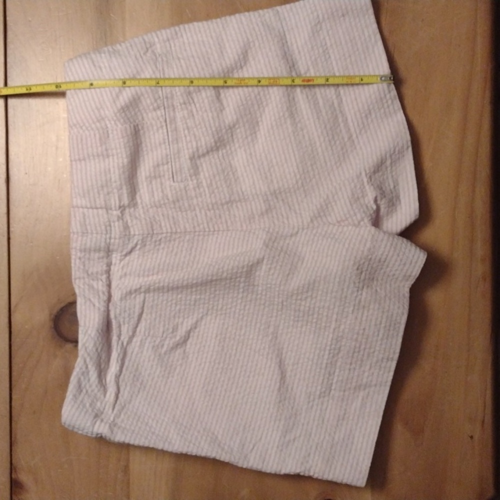 Crewcuts pink and white striped size 8 little girl shorts. - Picture 2 of 4